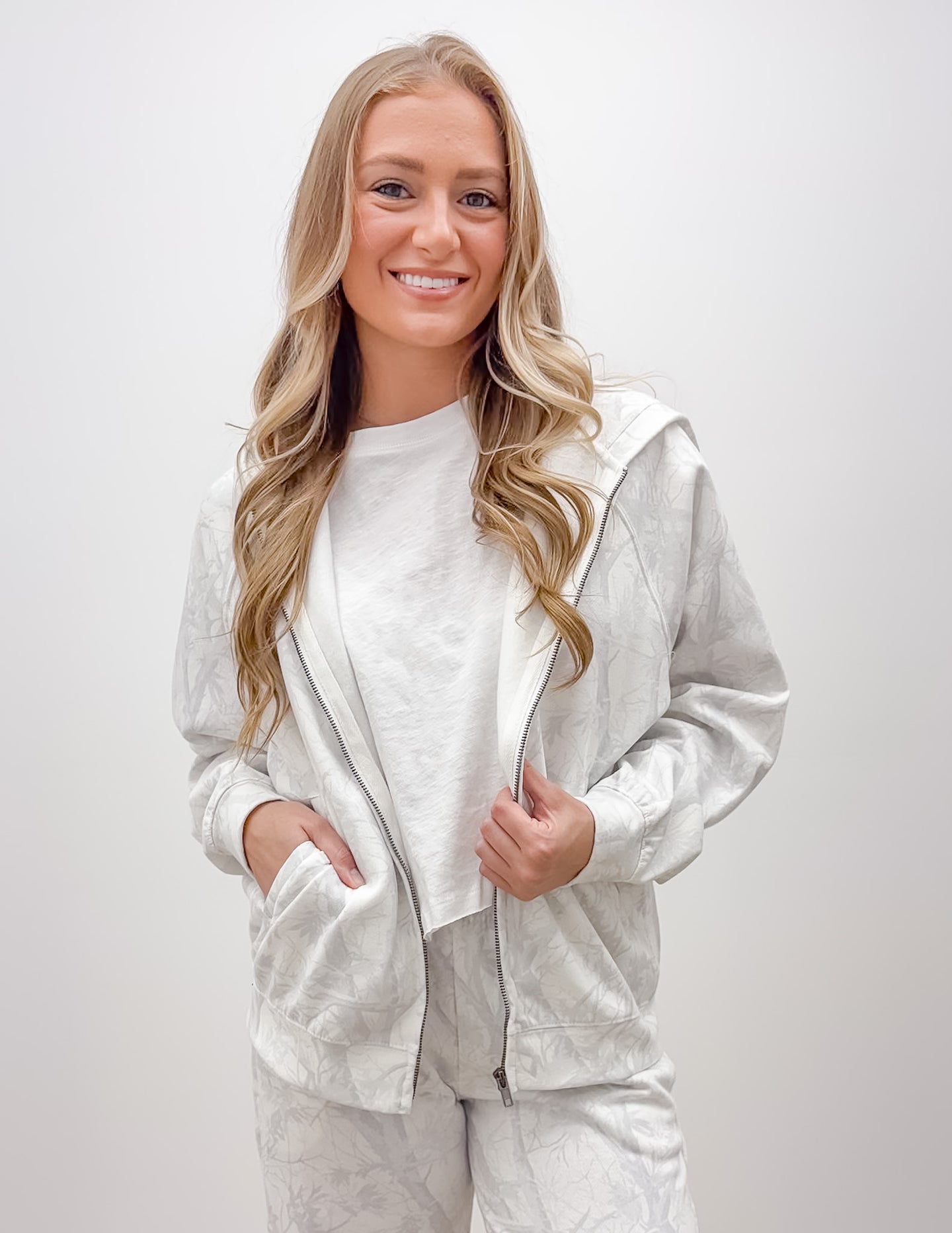 Getting My Story Straight Jacket in White Camo