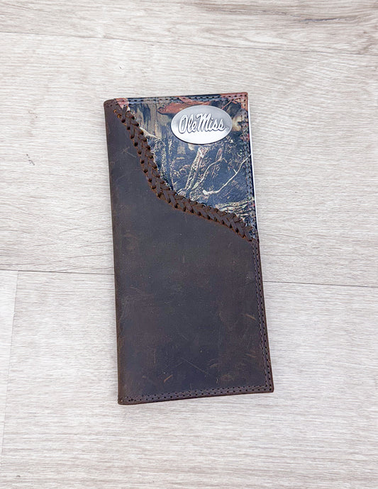 Fencerow Camo Roper Ole Miss Wallet