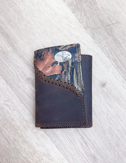 Fencerow Camo Trifold Mallard Wallet