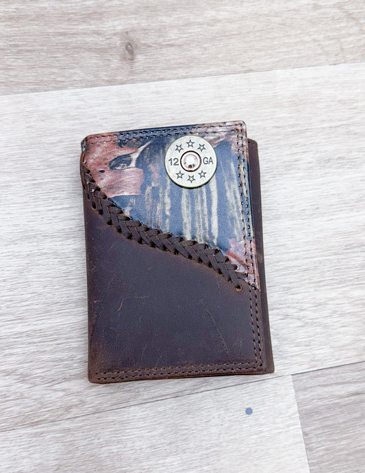 Fencerow Camo Trifold Shot Shell Wallet