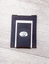 Load image into Gallery viewer, Light Brown Crazy Horse Mallard Front Pocket Wallet