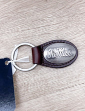 Load image into Gallery viewer, Zep-Pro Small Brown Oval Concho Ole Miss Key Chain