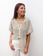 Load image into Gallery viewer, Touch Of Grace Floral Balloon Sleeve Top