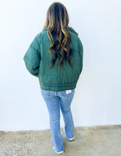 Load image into Gallery viewer, Nice for What Quilted Zip Up Jacket in Slate Green