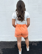 Load image into Gallery viewer, Comfy Days Fleece Drawstring Shorts Lt Orange