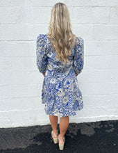 Load image into Gallery viewer, My Gravity Tiered Dress Blue