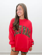 Lulu Mac Mossy Oak Bottomland Sweatshirt in Red