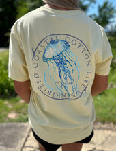 Load image into Gallery viewer, Coastal Cotton Yellow Jelly Fish SS Tee