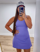 Load image into Gallery viewer, Living The Dream Tennis Romper Dress in Peri Lavender