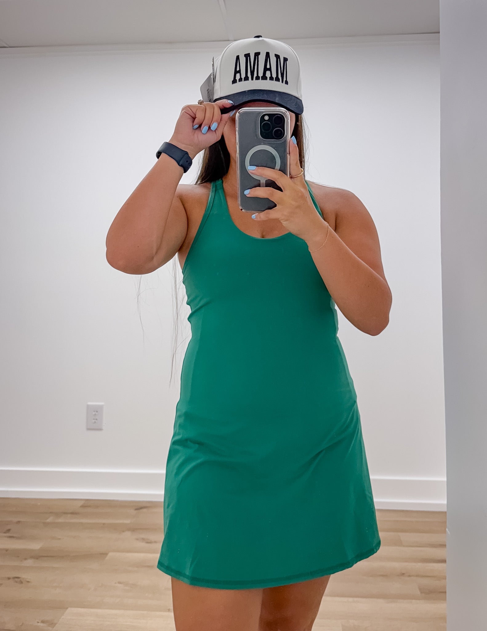 Living The Dream Tennis Romper Dress in Kelly Green Kelly Green / Large