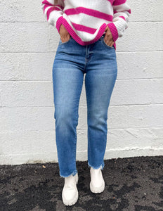 So Very Nice High Rise Straight Jeans