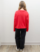 Load image into Gallery viewer, Comes My Time Button Down Knit Cardigan in Red