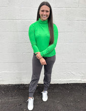 Load image into Gallery viewer, Layering Made Perfect Mock Neck Top Neon Green