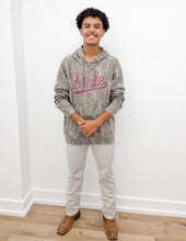 Load image into Gallery viewer, Maroon State Script Mossy Oak Hoodie