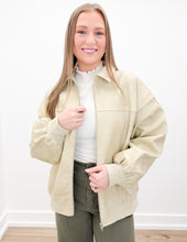 Load image into Gallery viewer, I&#39;m So Sorry Double Shoulder Detail Leather Jacket