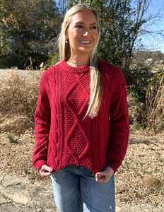 Adela Sweater Red