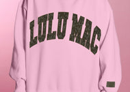 Lulu Mac YOUTH Bottomland Sweatshirt in Light Pink