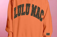 Lulu Mac YOUTH Bottomland Sweatshirt in Orange