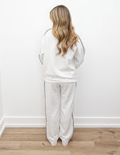Load image into Gallery viewer, It&#39;s Love Modal Scuba Stripe Piping Pants in Lt.H Grey/Black