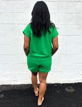 Load image into Gallery viewer, Putting Sugar on Me Ribbed Shorts Green