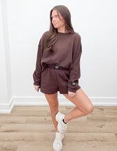 Load image into Gallery viewer, Lulu Mac Waffle LS Top in Brown