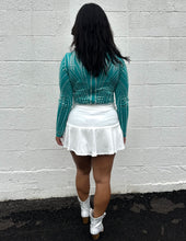 Load image into Gallery viewer, There She Goes Denim Skort Off White
