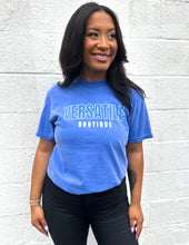 Load image into Gallery viewer, Versatile Boutique Logo SS Tee Flo Blue