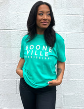 Load image into Gallery viewer, JAC&#39;s Neon Booneville SS Tee Island Green