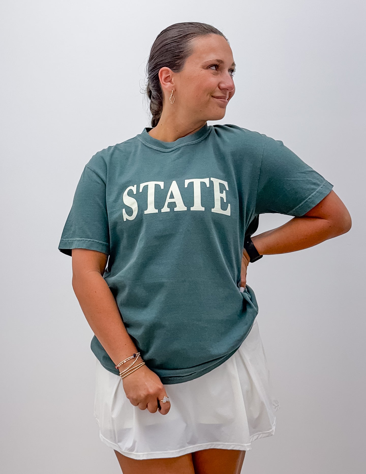 Mississippi State SS Tee in Blue Spruce