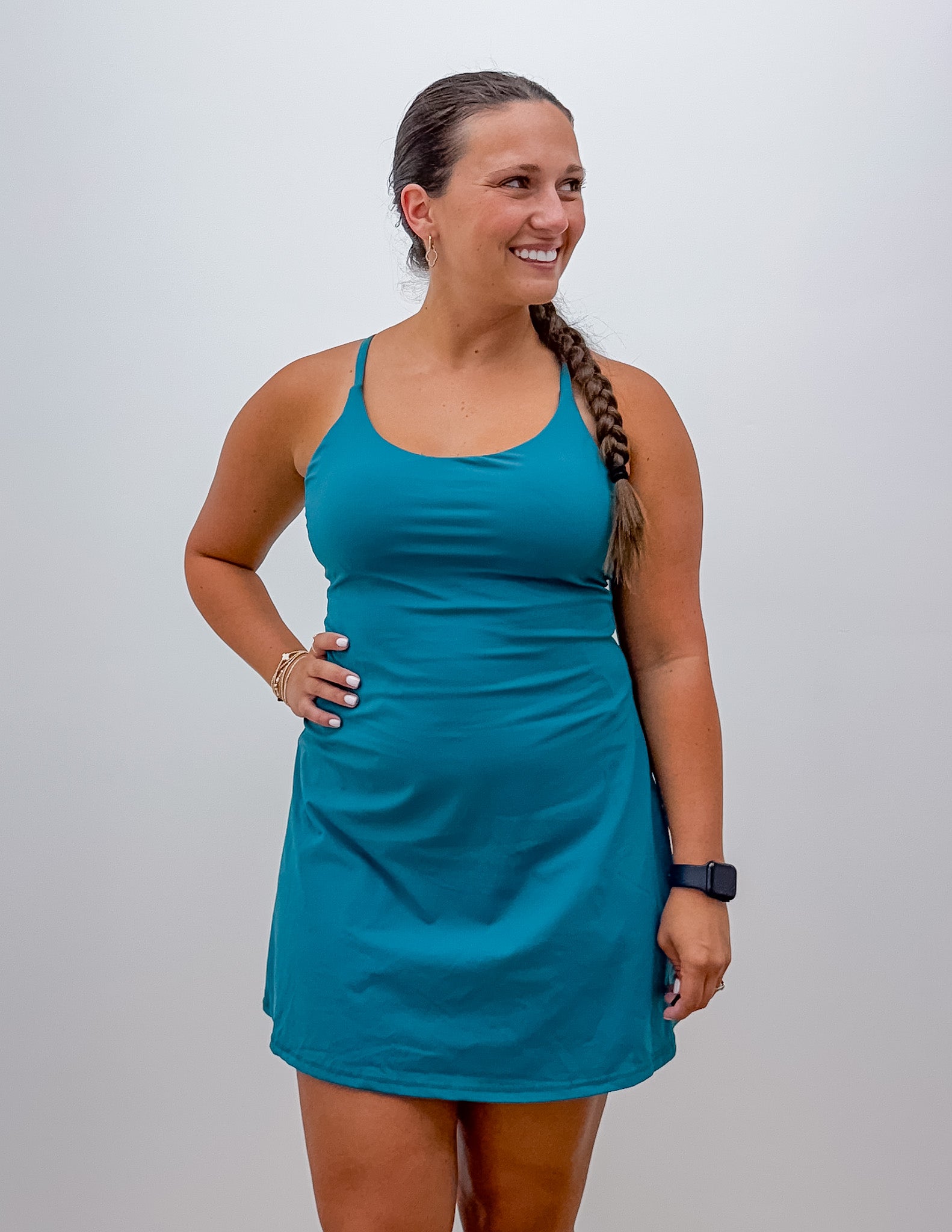Pretty Little Summer Athletic Dress in Turquoise Turquoise / Small Pretty Little Summer Athletic Dress in Turquoise Turquoise / Small