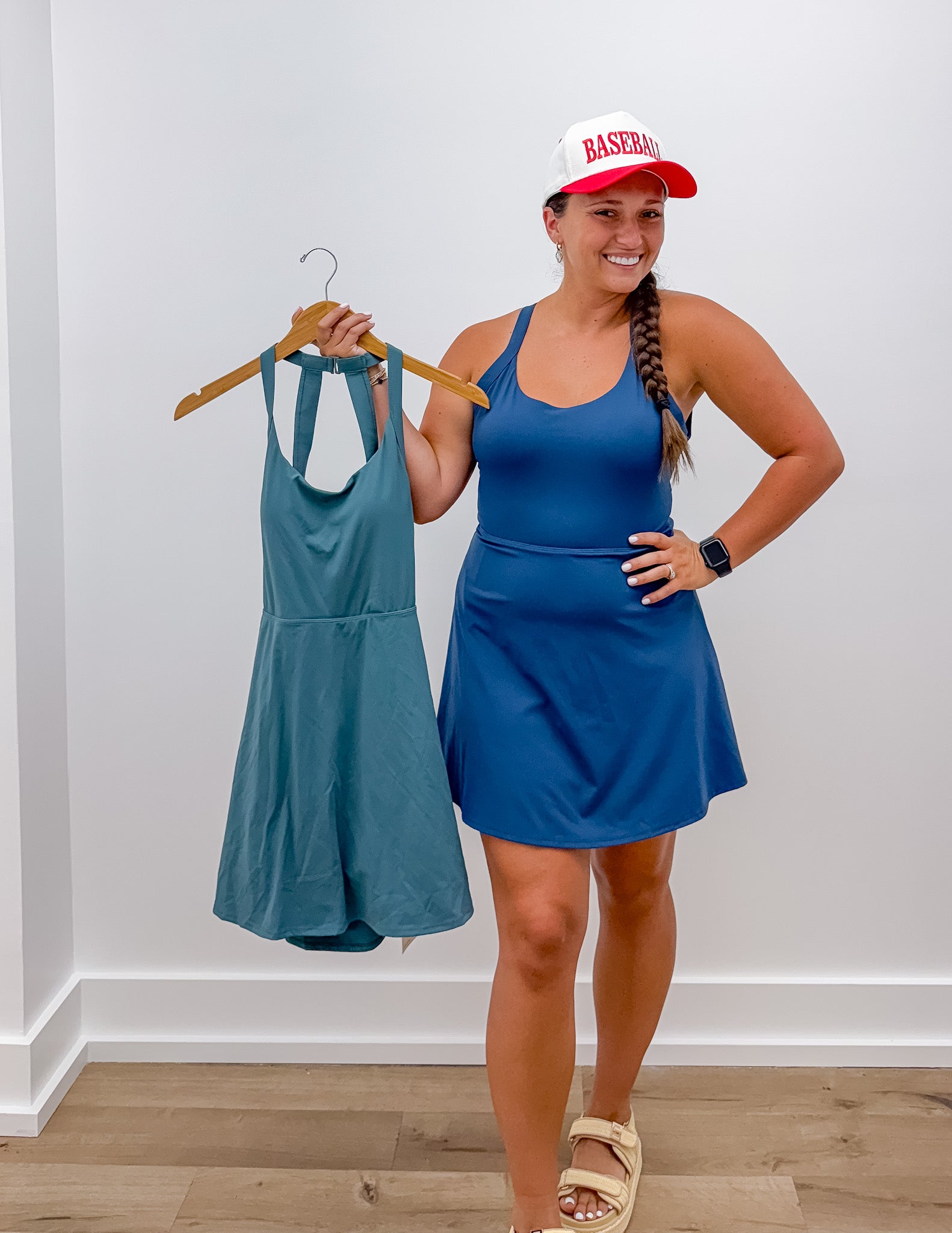 Been Loving You These Days Athletic Dress in Navy Navy / Small Been Loving You These Days Athletic Dress in Navy Navy / Small