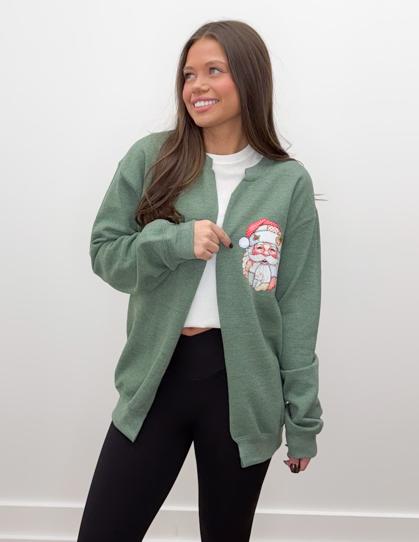 Santa Patchwork Cardigan