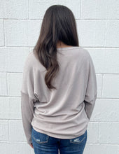 Load image into Gallery viewer, Out for Fun Ribbed Pocket Sweater Oatmeal