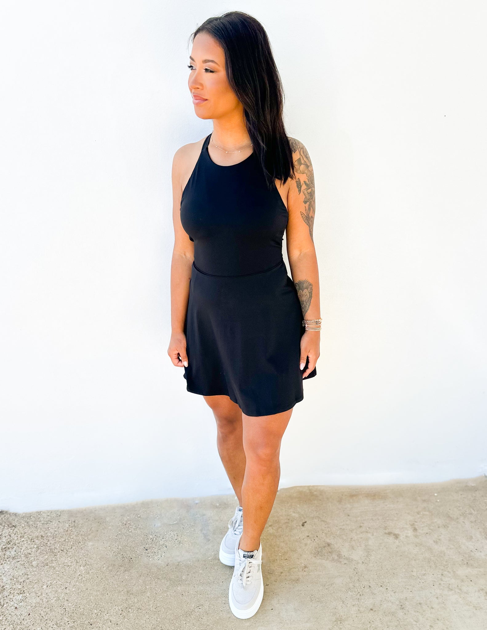 halter neck athletic dress Y-Sunset Women's Tennis Dress