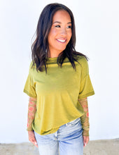 Load image into Gallery viewer, They&#39;ve All Gone Floral Mesh Sleeve Top in Green