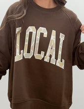 Load image into Gallery viewer, Local Girl Crescent Crew in Espresso