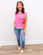 Load image into Gallery viewer, Be Loved Color Block Sleeveless Knit Top