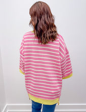 Load image into Gallery viewer, It Goes On And On Stripe Knit Henly Neckline Top