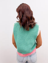 Load image into Gallery viewer, Talk To Me Color Block Sleeveless Sweater Top