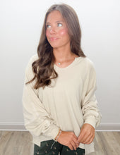 Load image into Gallery viewer, Local Girl Haven LS Top in Light Sand