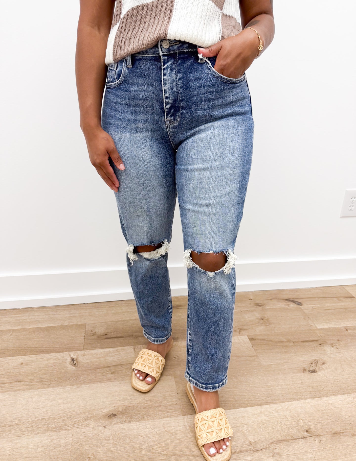 Nothing to Lose Super High Rise Mom Jeans