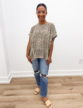 Load image into Gallery viewer, Believe In The Good Leopard Short Sleeve Top