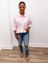 Load image into Gallery viewer, Waiting For The Sun Button Up Top in Pink