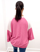 Load image into Gallery viewer, Let&#39;s Have Some Fun Colorblock 3/4 Sleeve Top