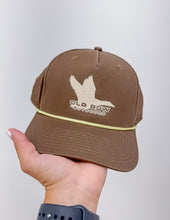 Load image into Gallery viewer, Old Row Outdoors Flying Duck Rope Hat in Brown