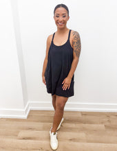 Load image into Gallery viewer, Miss Independent Mineral Washed Mini Dress in Black