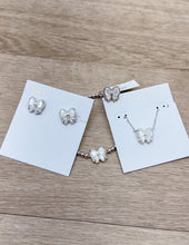 Load image into Gallery viewer, Kendra Scott Haley Bow Stud Silver Earrings in Ivory MOP