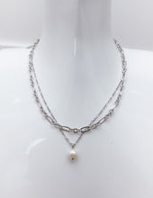Load image into Gallery viewer, Kendra Scott Ashton Multi Strand Necklace in Silver/Freshwater Cultured Pearl