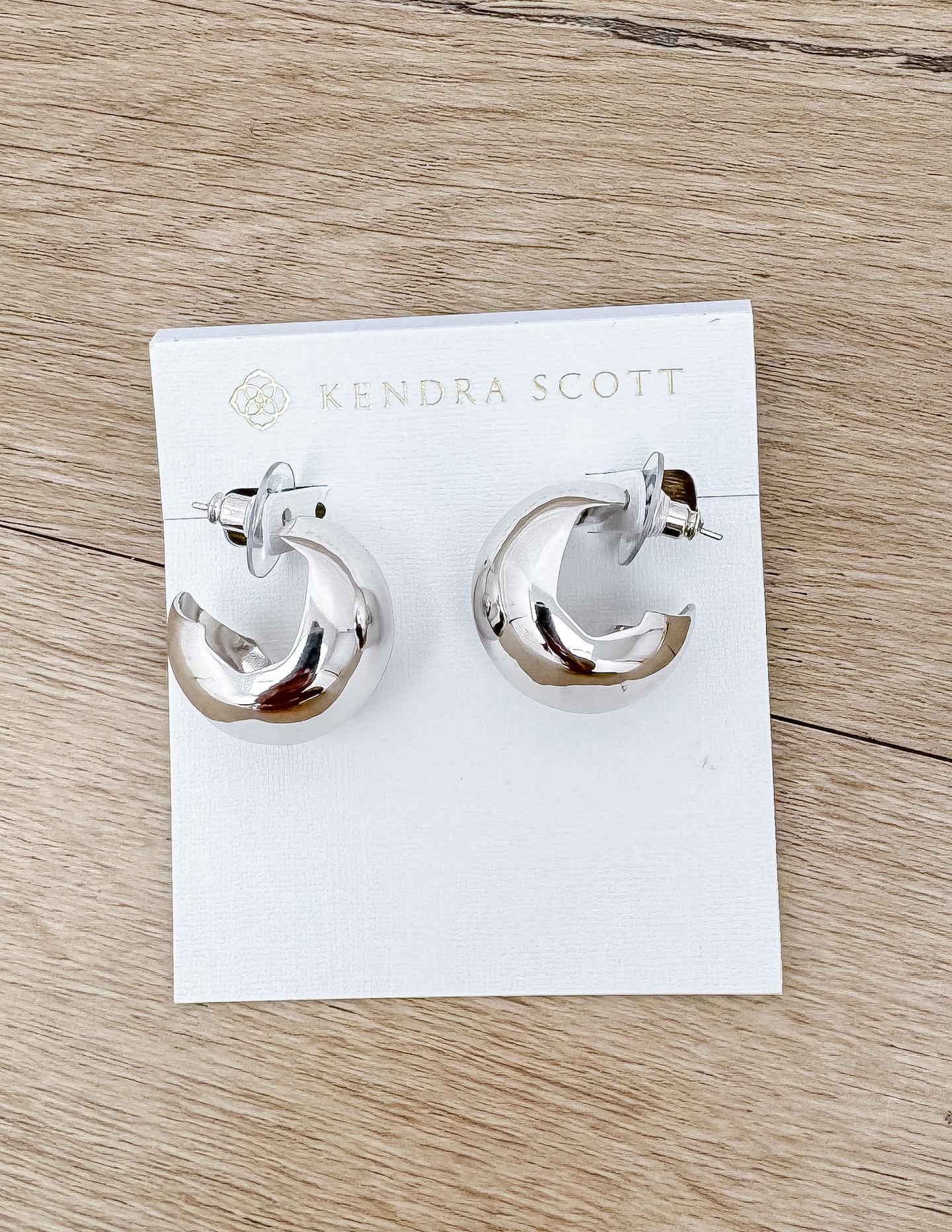 Kendra Scott Kaitlin Silver Metal Hoop Earring