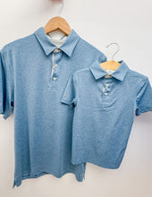 Load image into Gallery viewer, Southern Shirt Co. Men&#39;s Grayton Heather Polo in Tempest